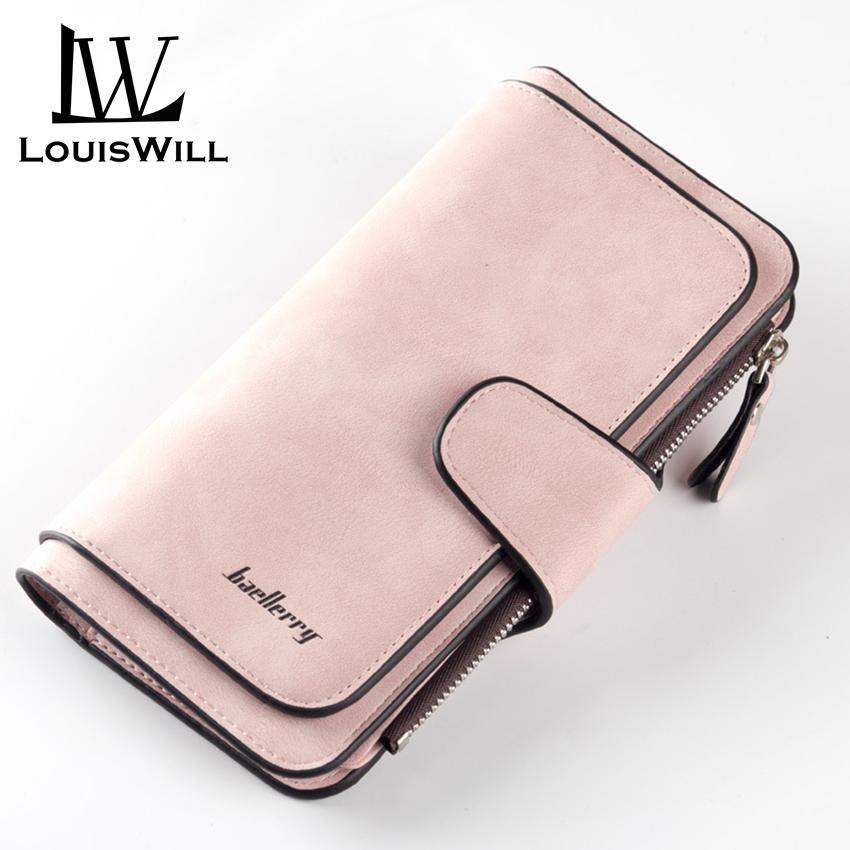 LouisWill Dompet Panjang Wanita Model Korea Tas Gadget  Long Women Wallet