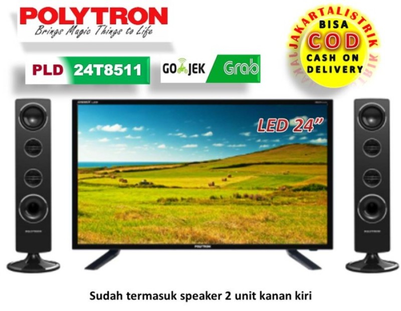 TV POLYTRON LED 24 24 inch CINEMAX PLD 24T8511 DAN SPEAKER