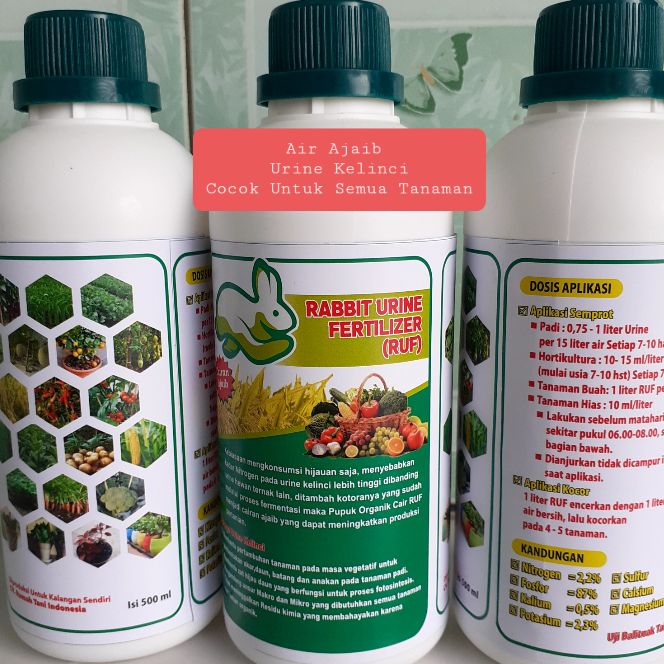 Rabbit Urine Fertilizer 500ml Lazada Indonesia
