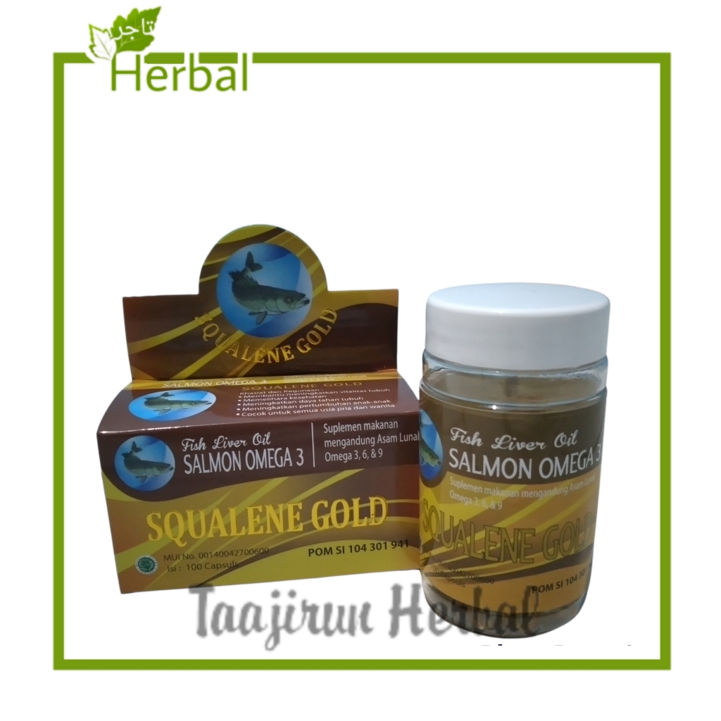 SQUALEN GOLD 100 KAPSUL/ OMEGA 3 EPA & DHA MINYAK IKAN FISH LIVER OIL SALMON SQUALENE Lazada