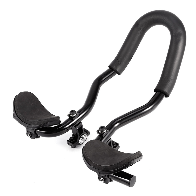 Bike Road Mountain Bicycle Alloy Triathlon Aero Rest Handle Bar Clip On Tri Bars