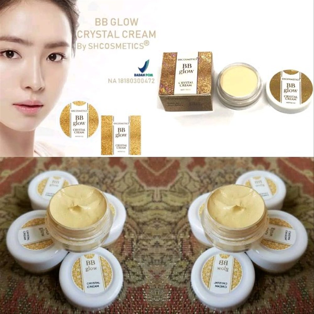 Alas Bedak Make Over / Fondation Wajah / Pelembab Wajah Wanita / Pelembab Muka / Cream Pemutih Wjah Glowing / Cream Glowing / BB Glow Crystal Cream Original BPOM / BB Cream / BB Glowing / BB Glow Crystal / Seperti Alas Bedak Wardah / Alas Bedak Purbasari
