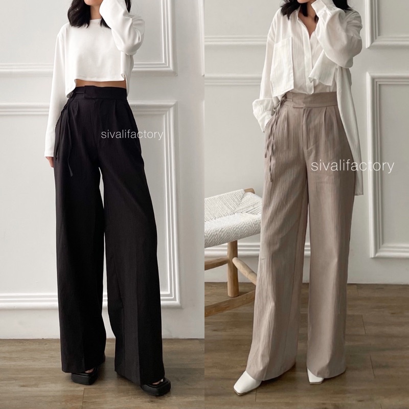 Jennie Pants - Celana Kulot Linen 