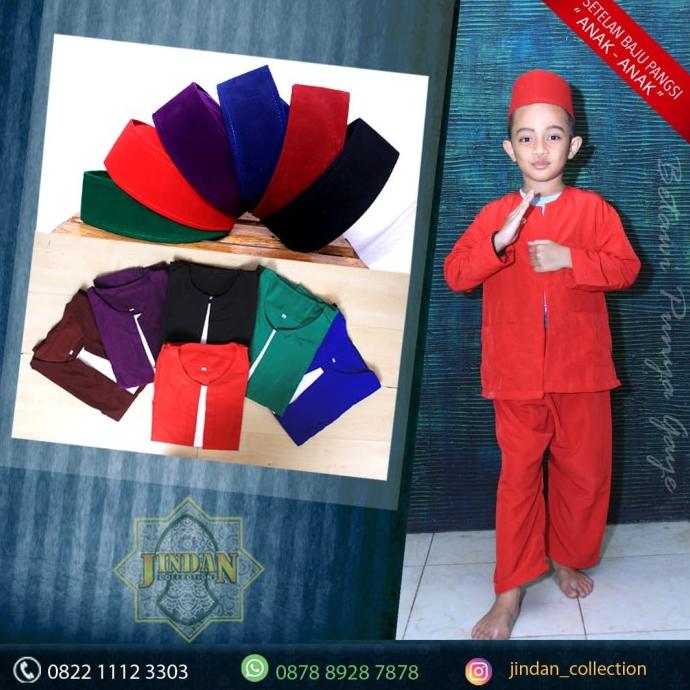 Bisa Cod Baju Pangsi Anak Dan Peci /Baju Adat Anak Perempuan/Baju Adat