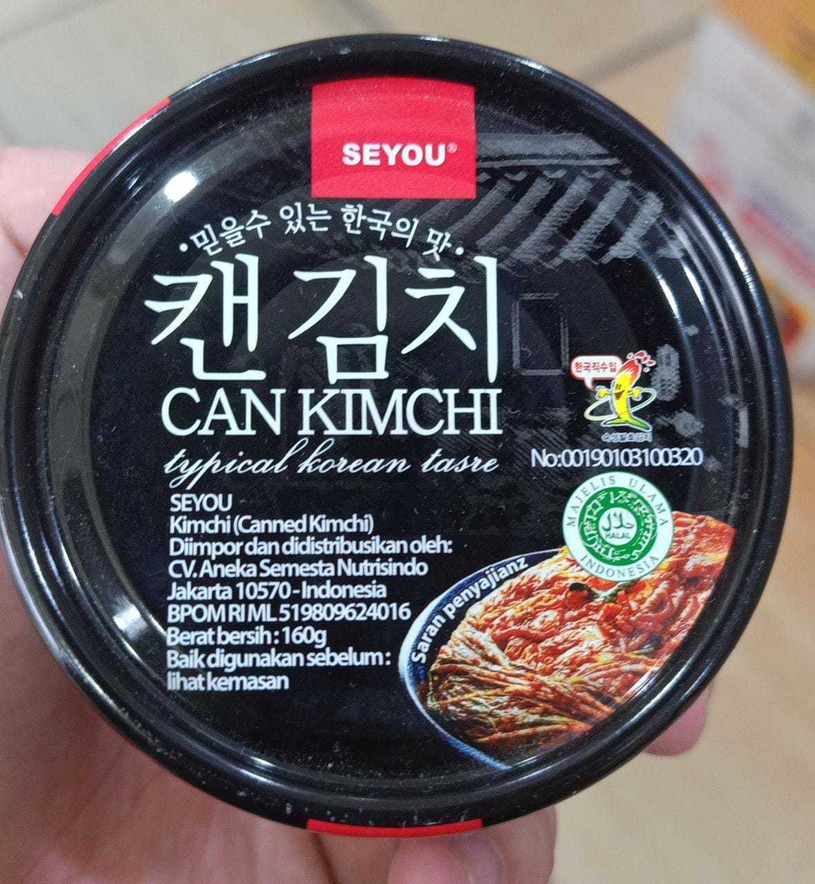 120GRAM SEYOU CAN KIMCHI/SAYURAN KIMCHI KOREA DALAM KALENG Lazada