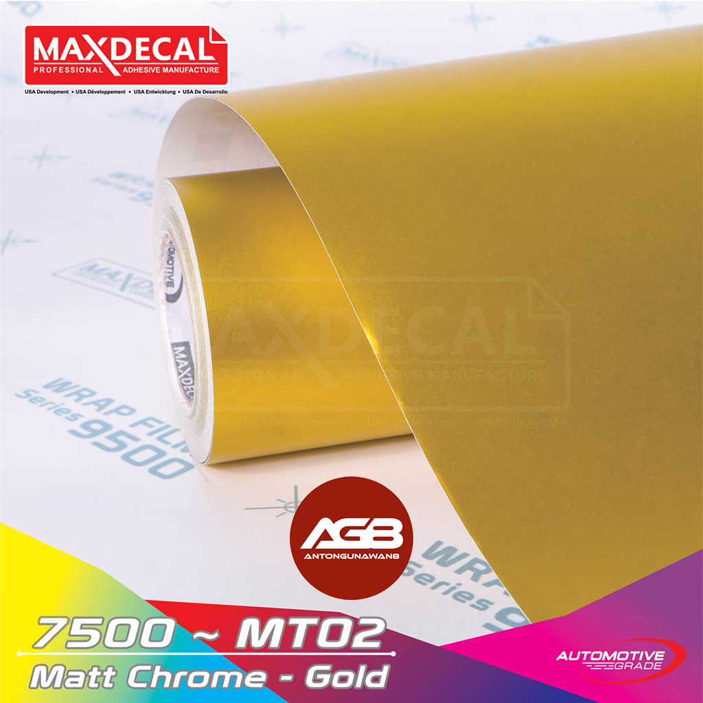 [roll] Sticker Maxdecal 7500 Matt Chrome Lebar 50 Cm Skotlet Motor Doff