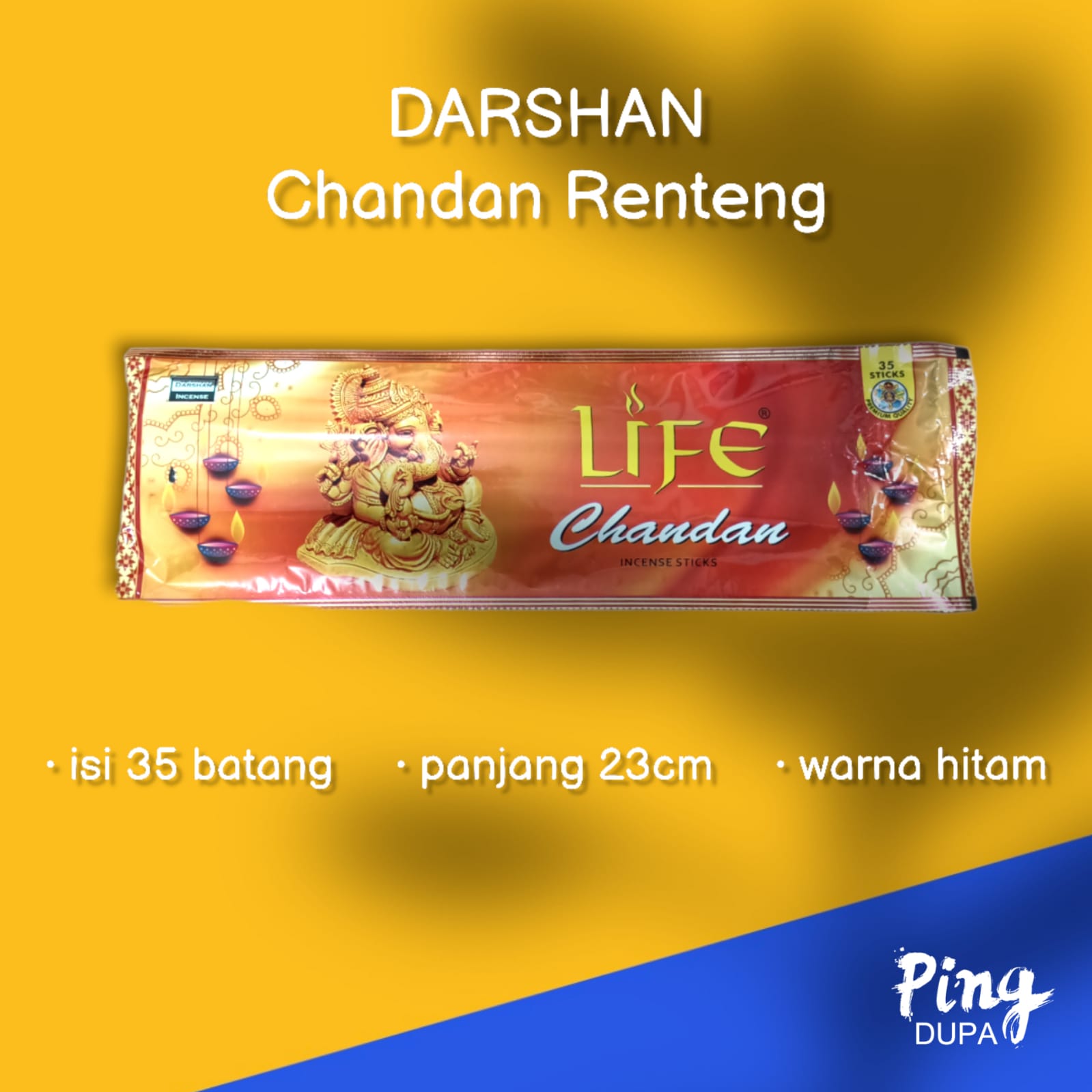 Per Renteng Dupa Darshan Chandan Renteng isi 6 Pack By Life India ...