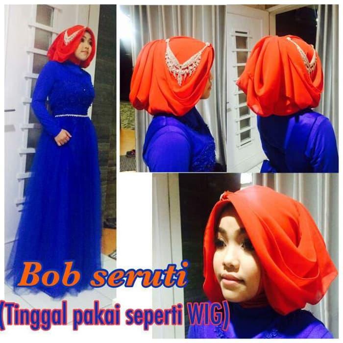 jilbab instan / jilbab pesta / jilbab mewah / DZA Laris Fashion