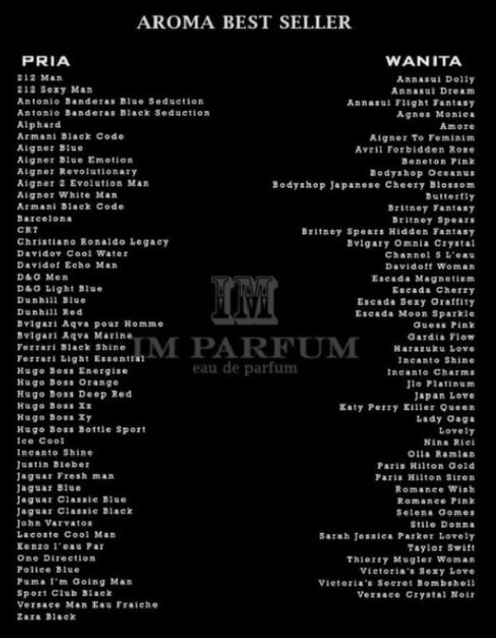 Im Parfum Reseller Paket 11 Botol Im Parfum Imparfume Imperfume Imparfum Uchappyshop Lazada Indonesia