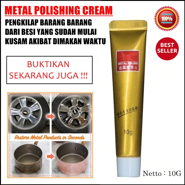 PROMO metal polish cream pengkilap besi cream poles pemoles logam