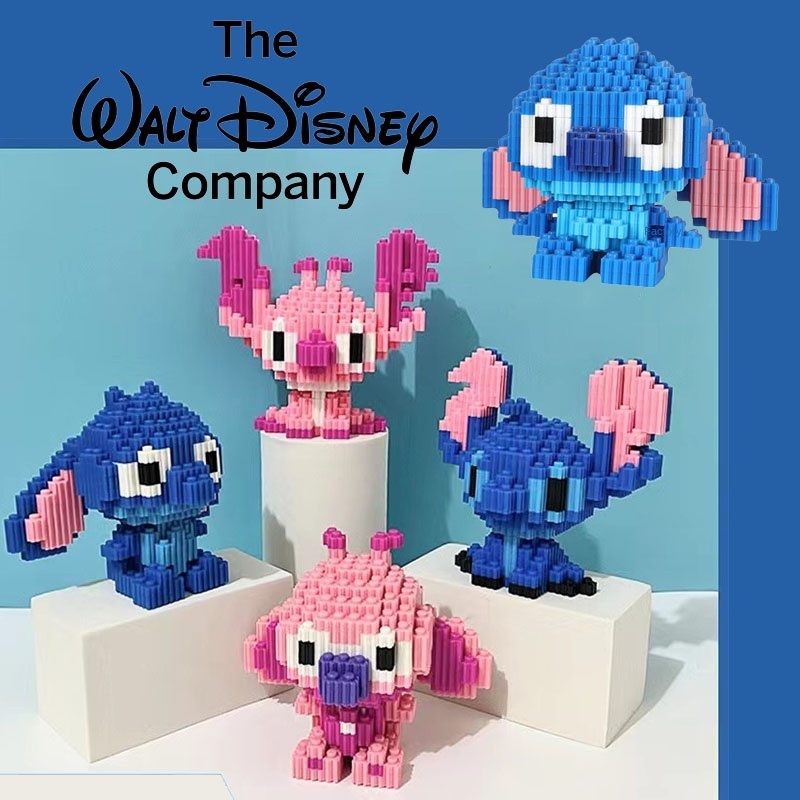 TERMURAH!! Mainan Balok Susun Stitch Disney LEGO Figure 750 Blocks