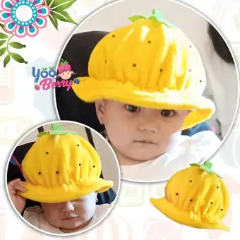 YooBerry Topi Korea Bayi Anak Pinky Strawberry