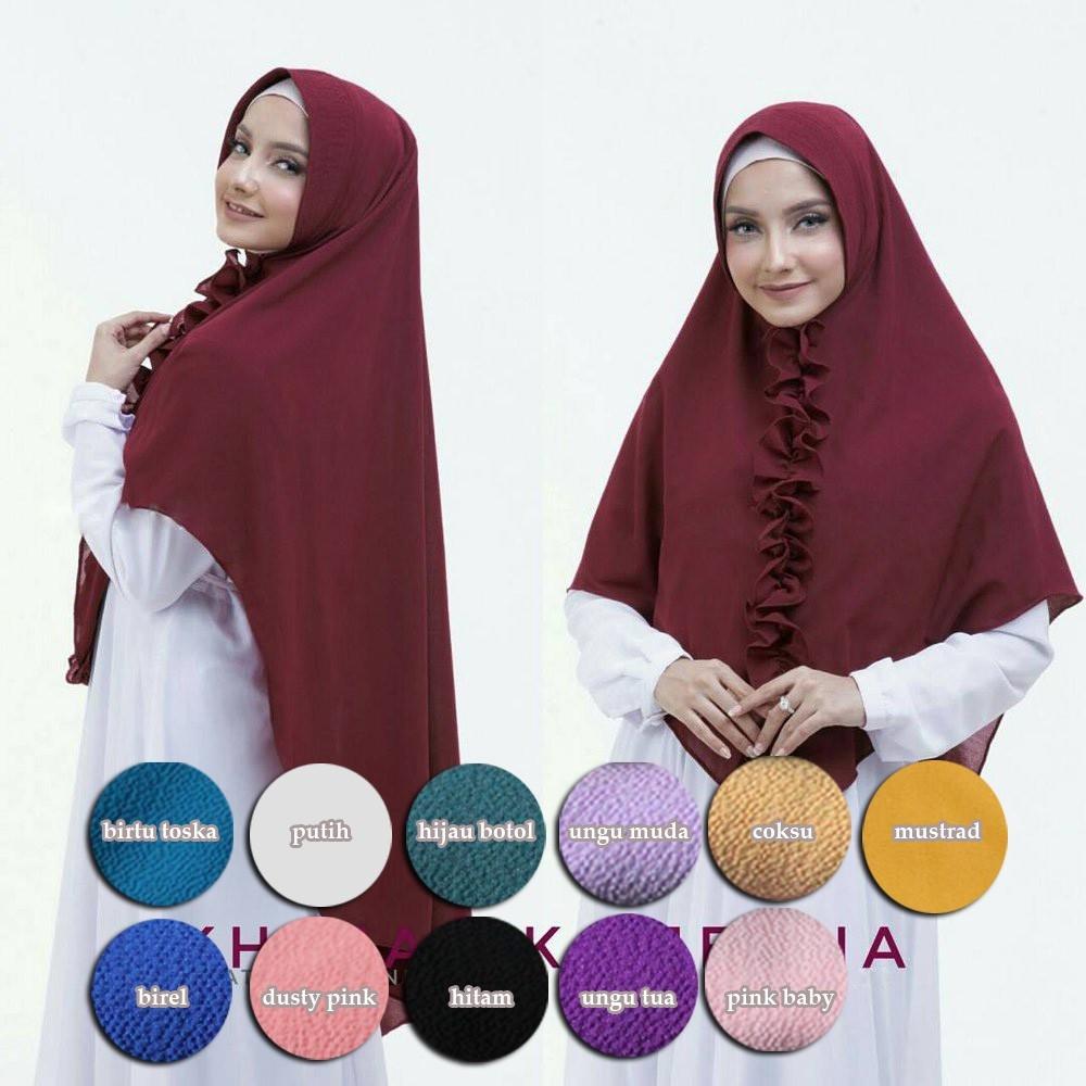 hijab/jilbab Khimar Kamilla Jumbo Syari