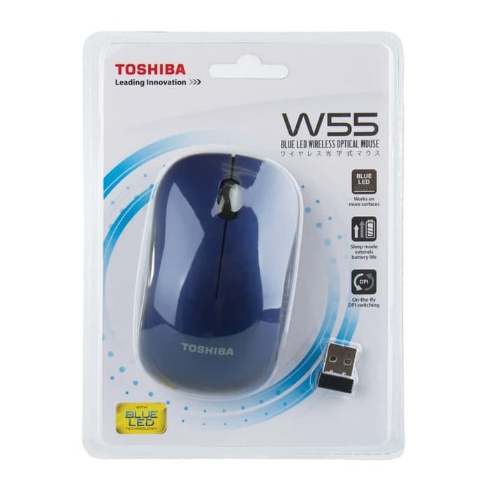 toshiba wireless optical mouse w55