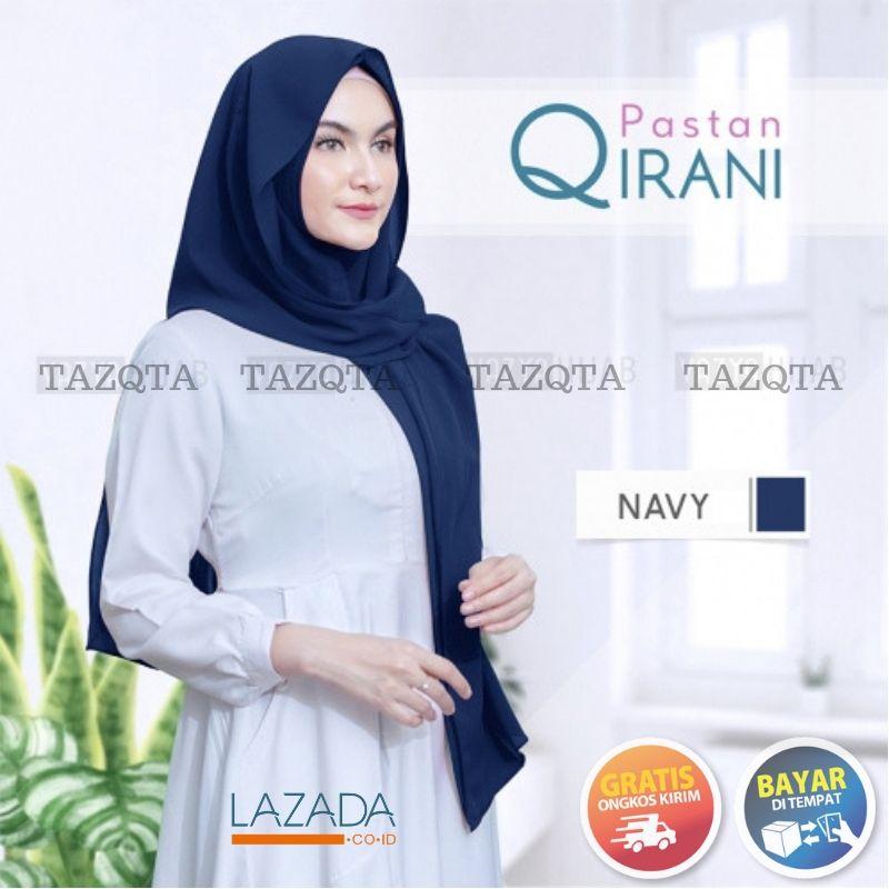 TAZQTA Pastan Qirani // Pashmina Instan 1 Jilbab 2 Model Gaya Praktis Langsung Slup // High Quality Diamond Georgette Cantik Dan Elegan 1234