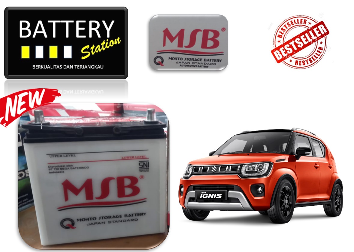 aki mobil Suzuki Ignis, Ertiga, Karimun ns40zl 36b20l MSB 12v35ah 12v