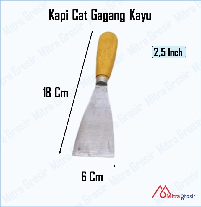 Kapi Kape Cat Gagang Kayu Ukuran 1,5 inch / 2 inch / 2.5 inch / 3 inch ...