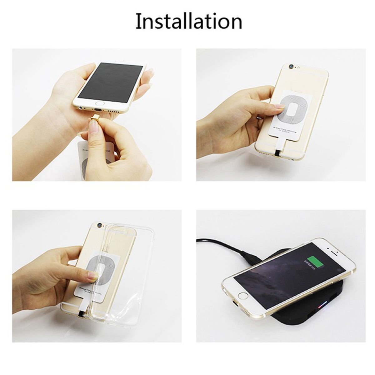 Qi Wireless Charging Receiver Sleek Efficient IPhone Charger Incredible Wireless Charger For IPhone 6 IPhone 6 6s 5 5s Reliable#1x Wireless Charger Receiver