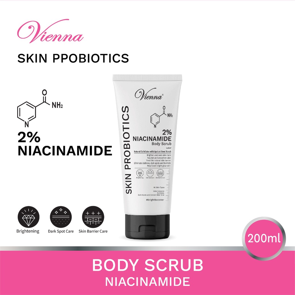 VIENNA PROBIOTIC BODY SCRUB NIACINAMIDE 5200ML Lazada Indonesia