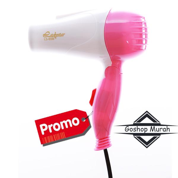 Hairdryer murah LadystarTravel Hair Dryer Type 658 - PINK