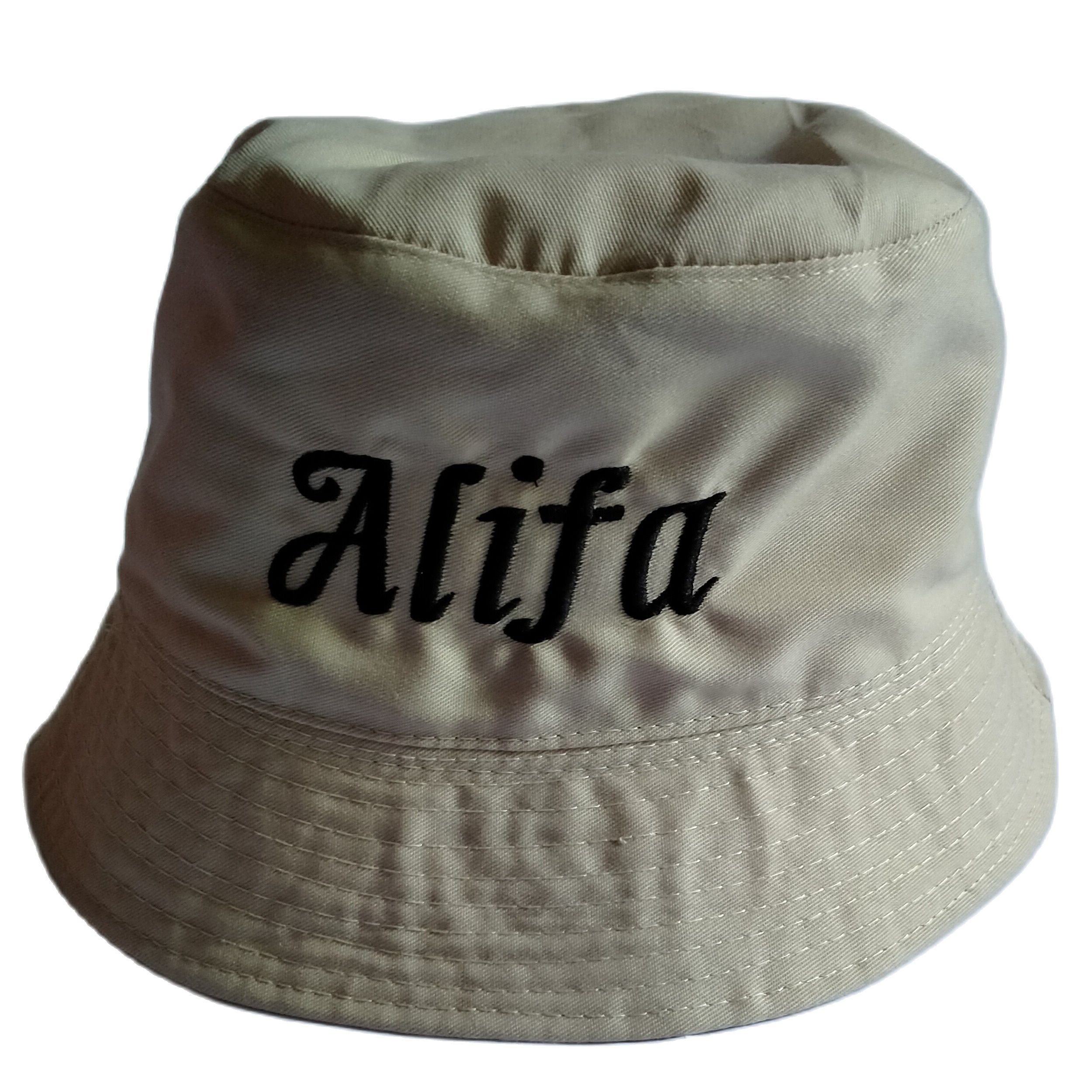 Topi bucket hatt anak gratis bordir 