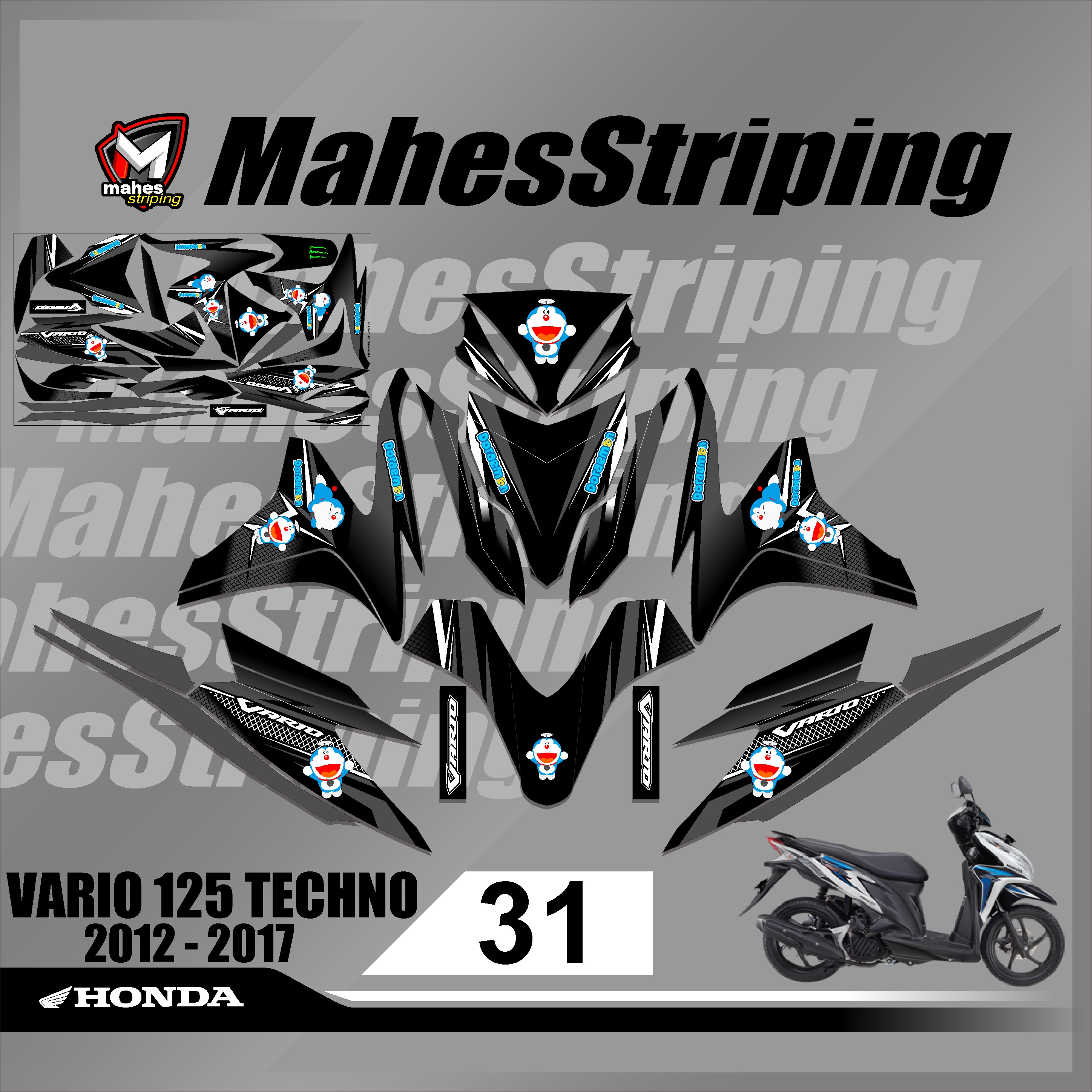 Decal Sticker Vario 125 old 2012 2013 2014 Decal Sticker Vario 125