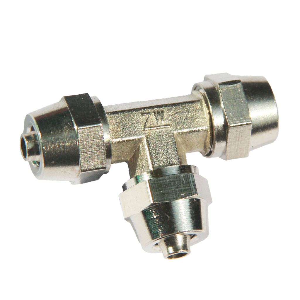 Baoblaze Khớp Nối Khí Hình Chữ T Bằng Đồng Đặc Đầu Nối Ống Nối Phát Hành Nhanh Chóng Chủ Đề