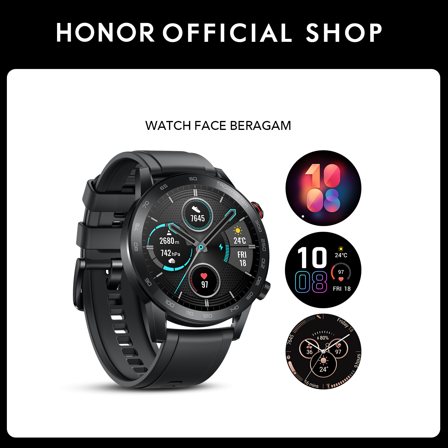 HONOR Magic Watch 2 46 46mm Smart Watch SpO2 Bluetooth 5.1 Smartwatch Blood  Oxygen Waterproof 14 Days Heart Rat For Android iOS | Lazada Indonesia