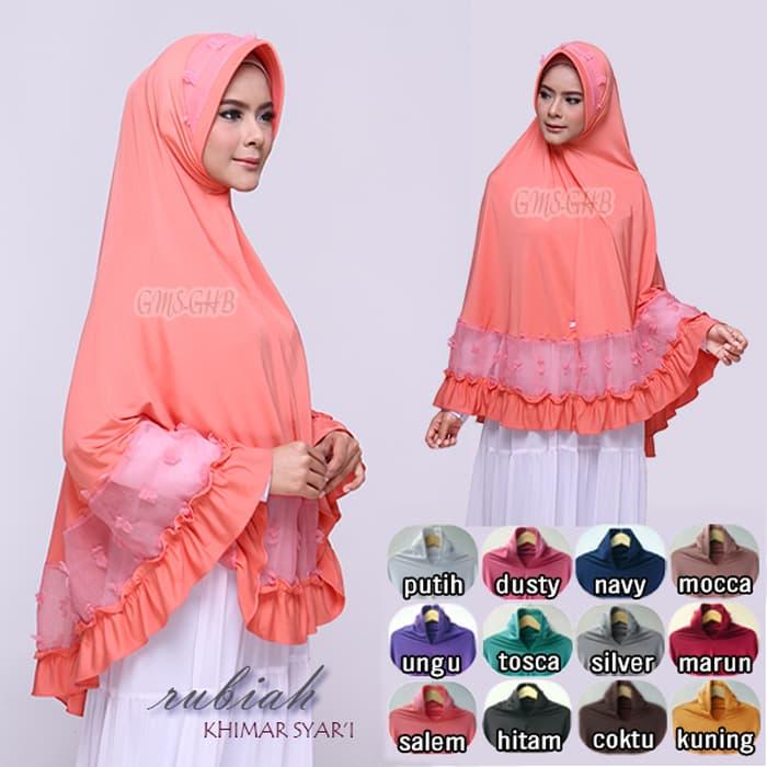 Khimar Rubiah Syar'i / Jilbab Instan / Jilbab kekinian / Jilbab Trend / Jilbab Masa Kini / Jilbab Murah / Jilbab Berkualitas / Jilbab Terbaru / Jilbab Muslim / Jilbab Cantik / Jilbab Fashion / Jilbab Diskon / Jilbab Laris