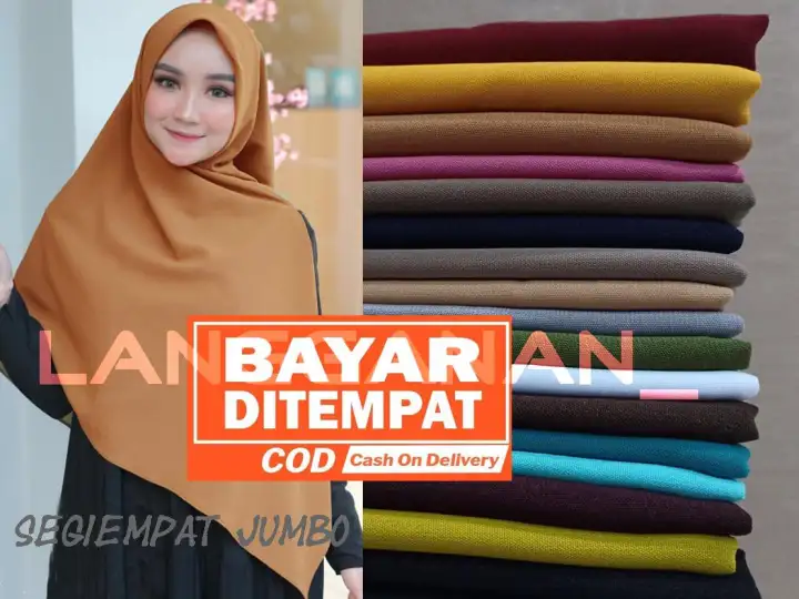 Jilbab Hijab Segiempat Wolfis 130x130 Cm Khimar Kerudung Segi Empat 4 Syari Murah Kerudung Square Lazada Indonesia