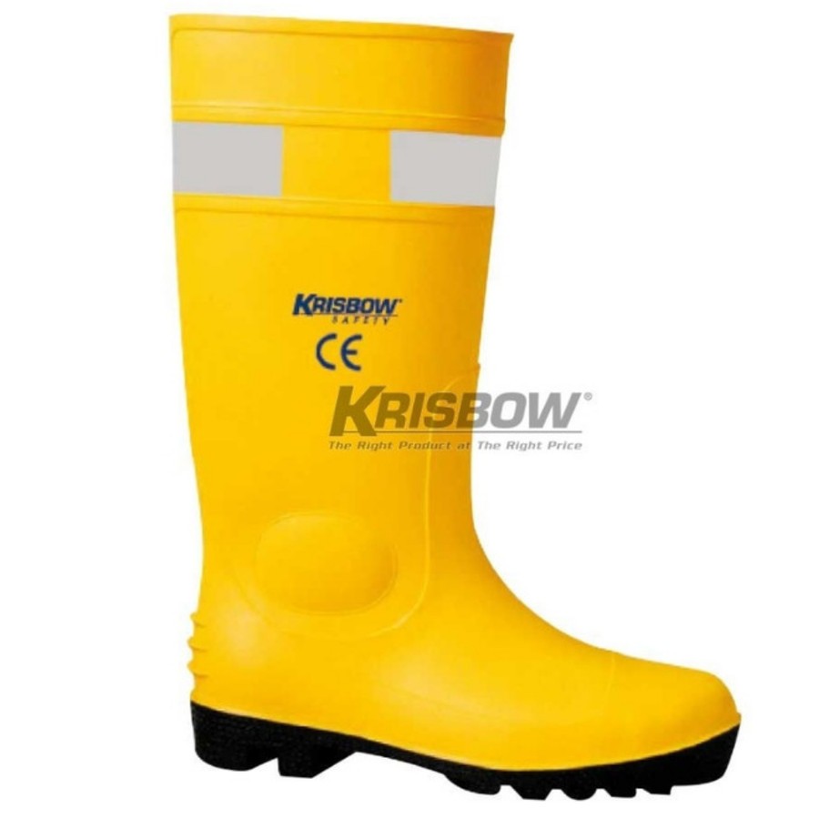 Safety Boots Pvc Yellow Krisbow Sepatu Boot Kuning Krisbow Lazada Indonesia 5051