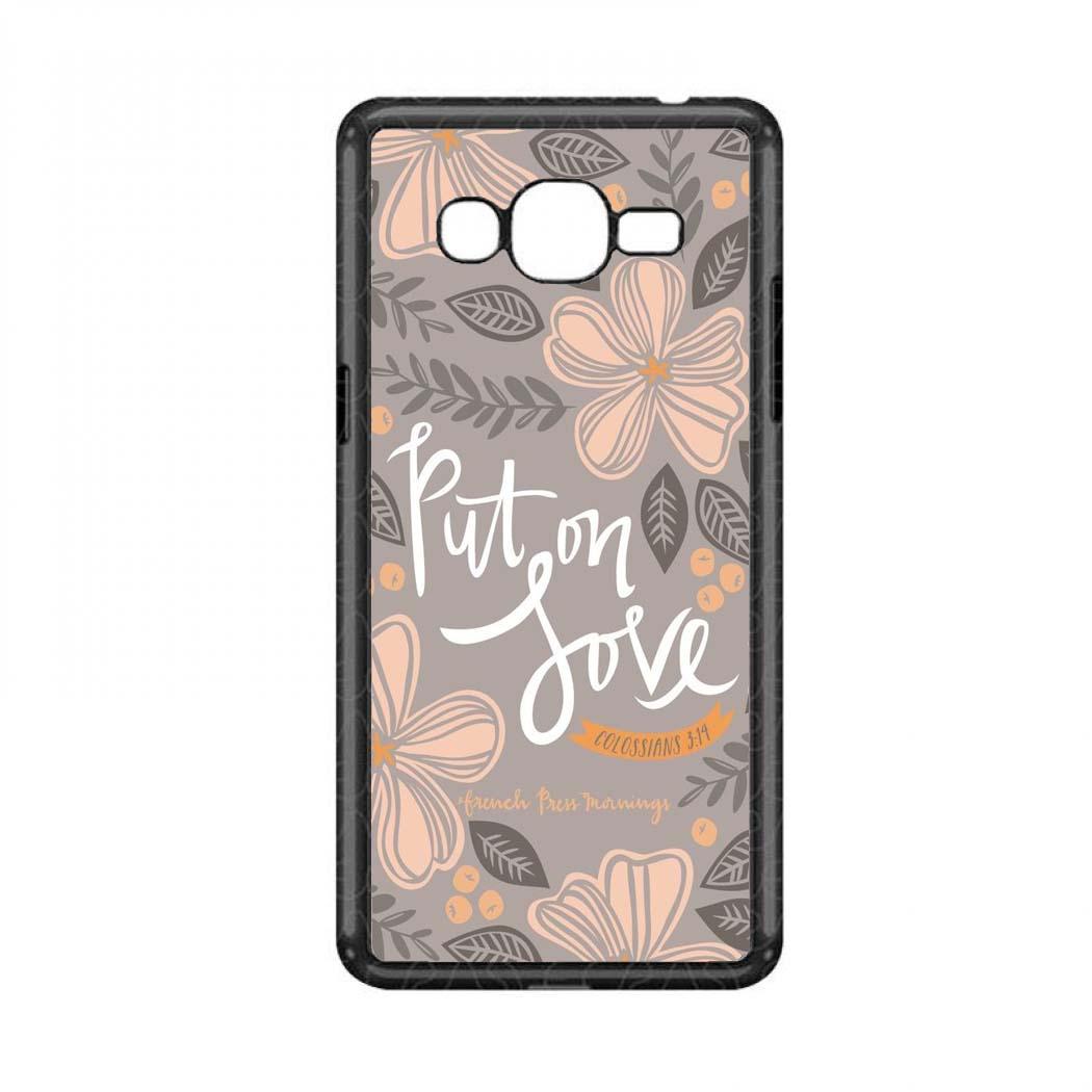 Intristore Line Brown 2 Soft Silicon Phone Case Samsung J2 