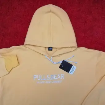hoodie pull and bear kuning