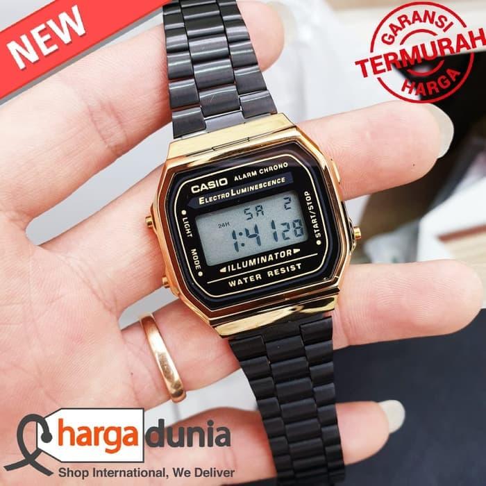 DISKON 3% !! Jam Tangan Pria Merk Casio Miyota Type : A-168 Baterai C1 |  Lazada Indonesia