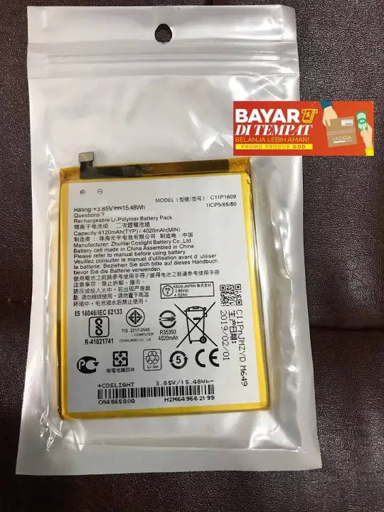Asus Zenfone3 Max Zc553kl X00dd Xooddb X00ddb C11p1609 Original Baterai Batrai Batre Battre Batery Battery Zenfone 3 Lazada Indonesia