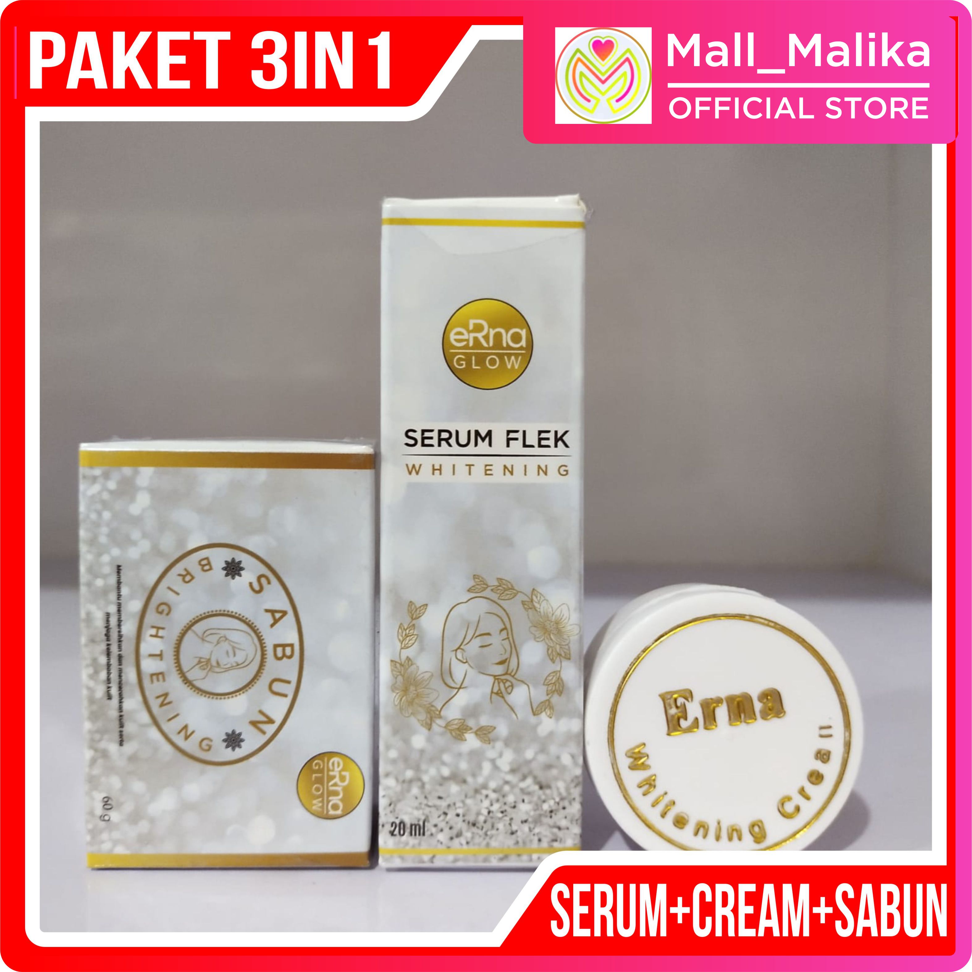 Skincare Viral Ampuh Erna Glow Paket Glowing 4in1 Penghilang Flek Hitam Bikin Glowing Bersih 1885