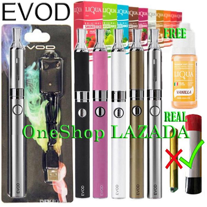EVOD VAPE VAPOR ROKOK ELEKTRIK 1100mAh REAL CAPASITY BONUS LIQUA10ML EVOD VAPE VAPOR ROKOK ELEKTRIK 1100mAh REAL CAPASITY BONUS LIQUA10ML