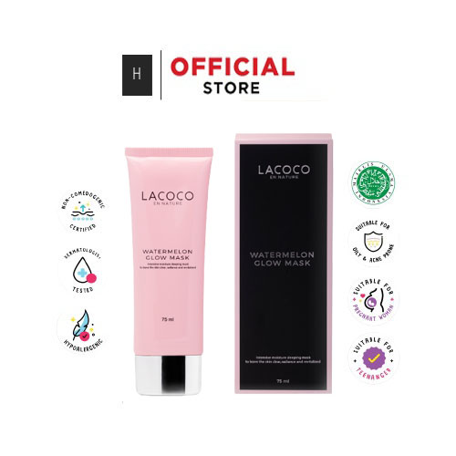 Lacoco 2 Watermelon Glow Mask 75 ML Sleeping Mask Tanpa Bilas Lazada