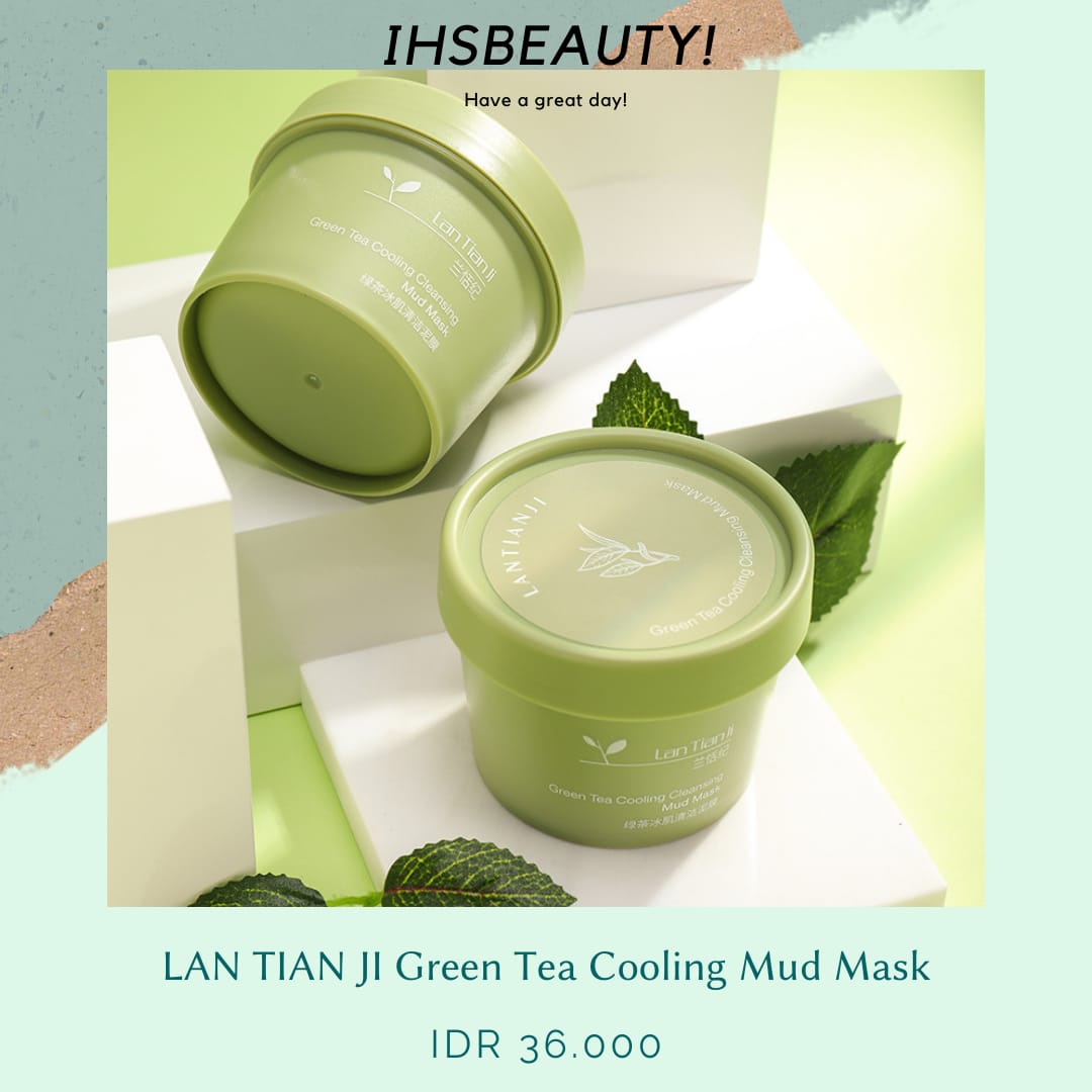 LAN TIAN JI Green Tea Cooling Cleansing Mud Mask 100gr Original