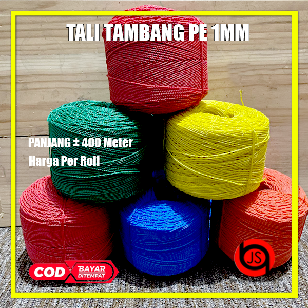 Tali tambang Tali Nilon Tali tambang plastik PE ukuran kecil 1mm tali ...