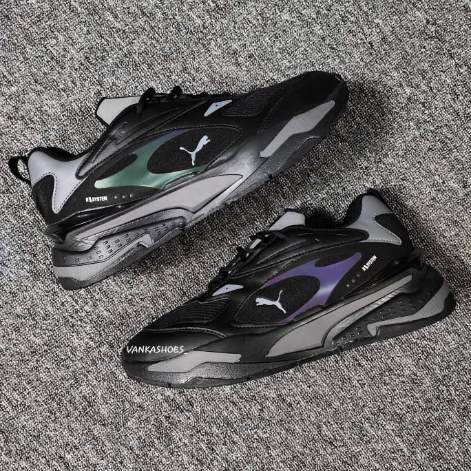 puma rsx black white