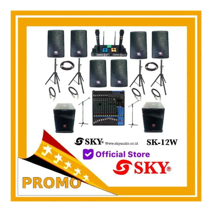 Paket Mixer Yamaha Mg16xu Skyaudio Sk10a 10inch X6 Pcs 2sub 12inch Lazada Indonesia