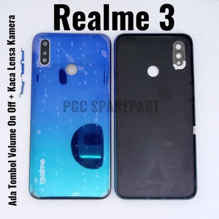 Backdoor Realme 3 Rmx1821 Tutup Baterai Casing Belakang Case Biru Lazada Indonesia