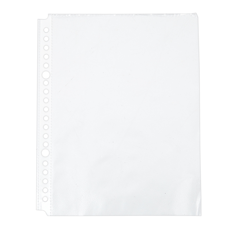 Pack of 200 A5 Clear Punched Pockets - Plastic Poly Folders