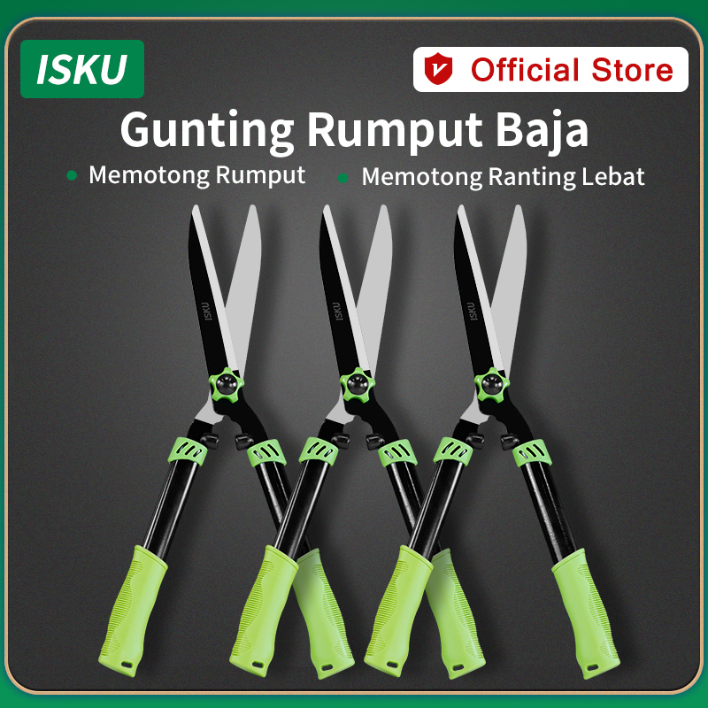 ISKU Gunting Rumput Taman Gunting tanaman gunting pangkas daun rumput ...