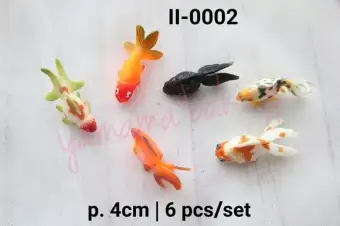 Ii 0002 Topper Hiasan Kue Cake Mainan Ikan Aquarium Fish Koi