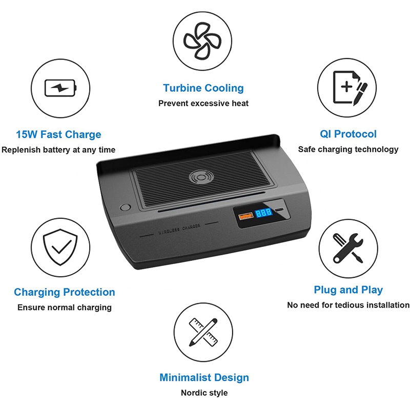 Wireless Charger For Honda Civic 2016-2021 Phone Holder Car - View #8