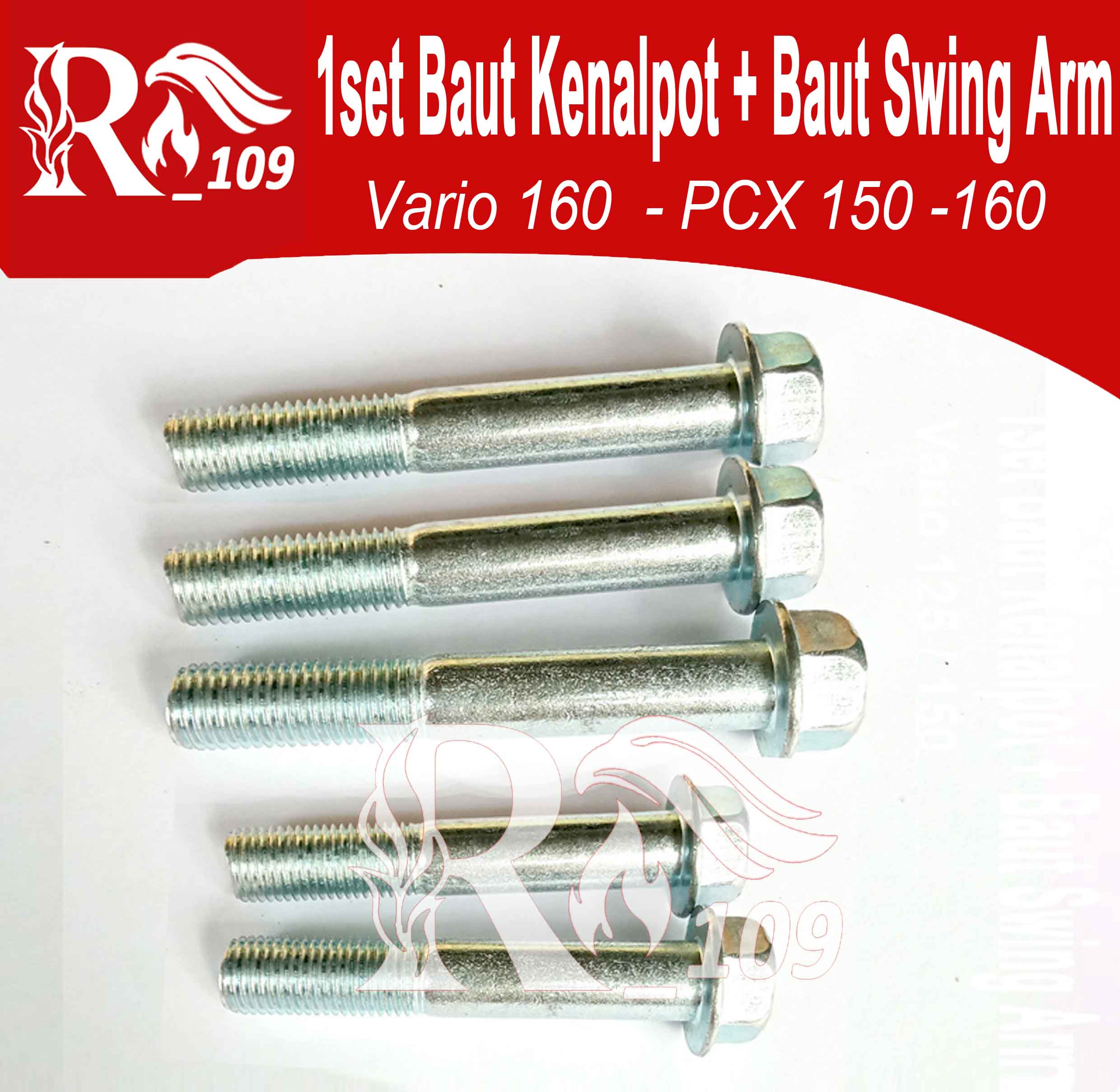 1 Set Baut Kenalpot + Baut Swing Arm Honda Vario 160 PCX 150 160 ADV