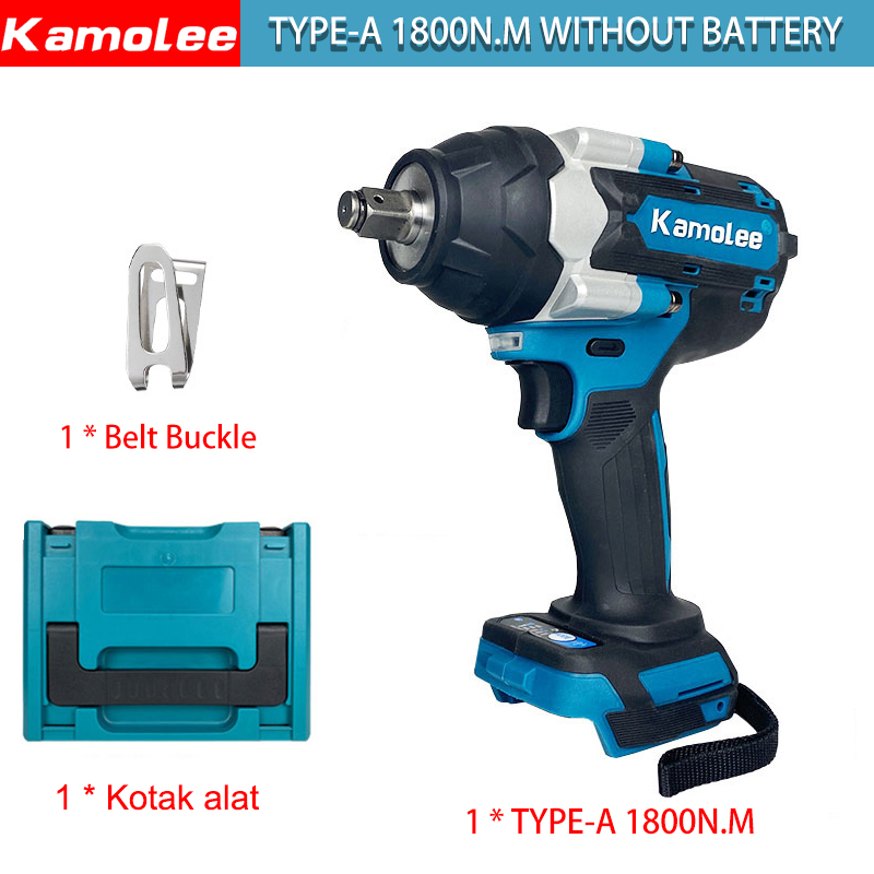 Kamolee DTW700 Electric Impact Wrench 1800 N.m Torque 1/2 Inch