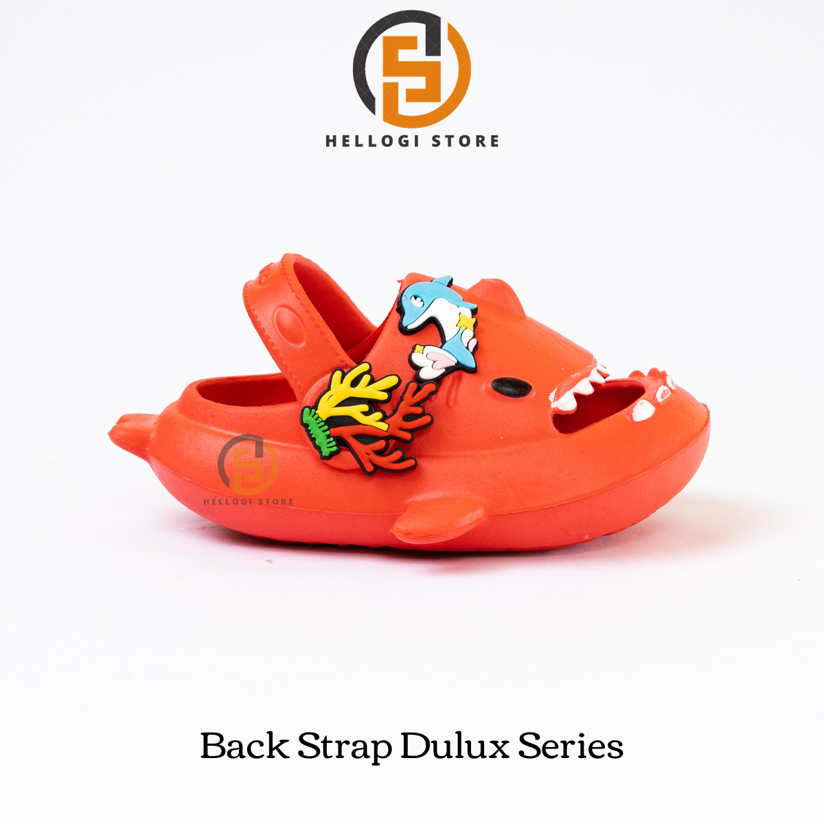 HELLOGI DULUX SERIES NEW BABY SHARK SANDAL ANAK TALI BELAKANG EMPUK ...